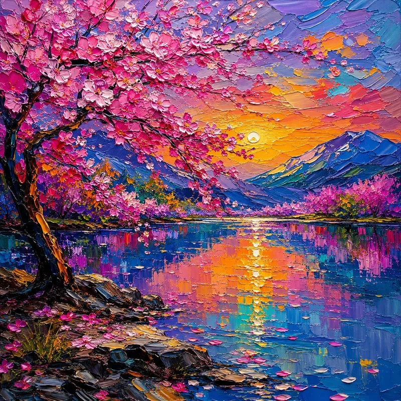 Impasto Rainbow Dreamscapes