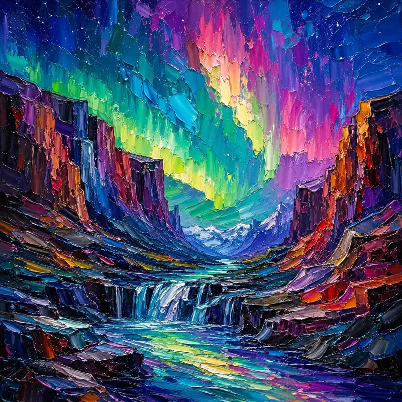 Impasto Rainbow Dreamscapes