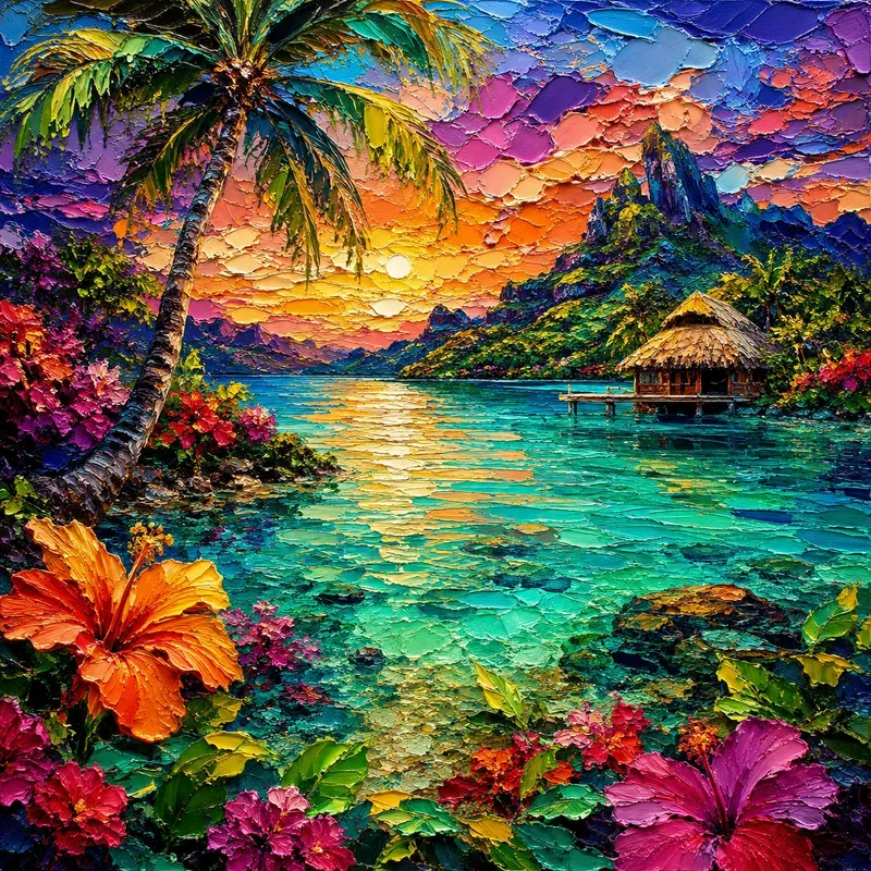Impasto Rainbow Dreamscapes
