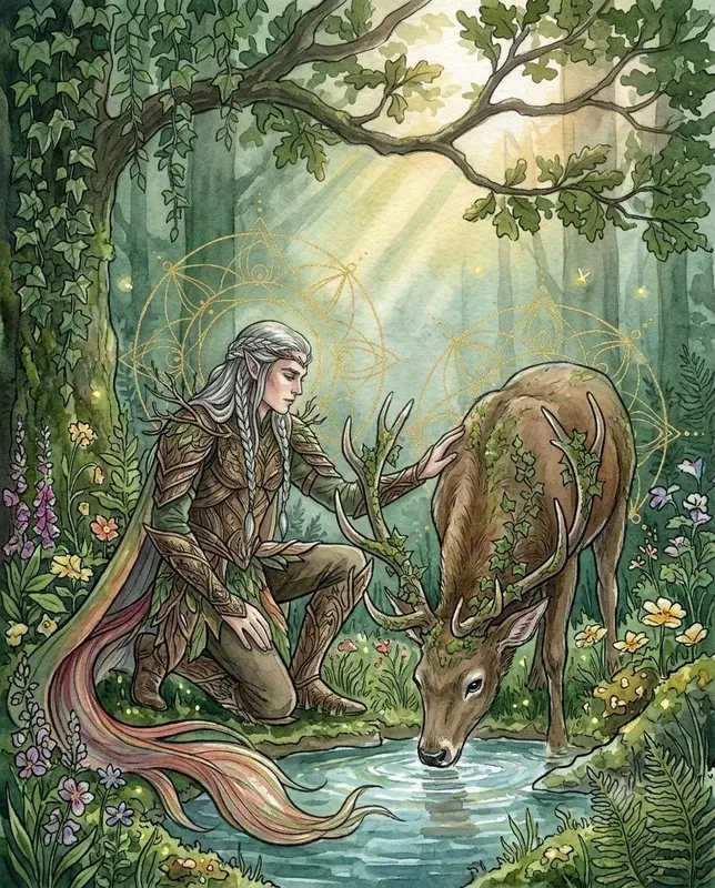 Fairycore Fantasy Watercolor Art