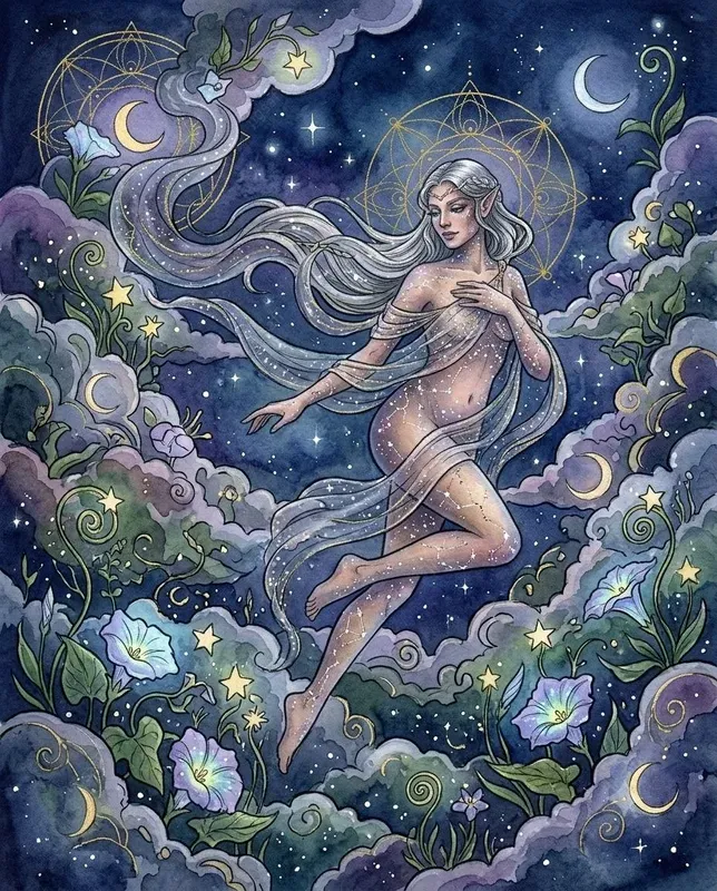 Fairycore Fantasy Watercolor Art