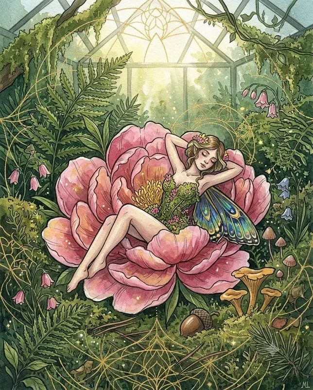 Fairycore Fantasy Watercolor Art