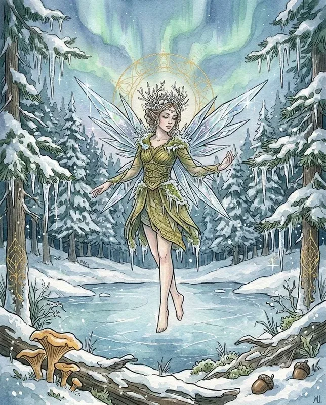 Fairycore Fantasy Watercolor Art