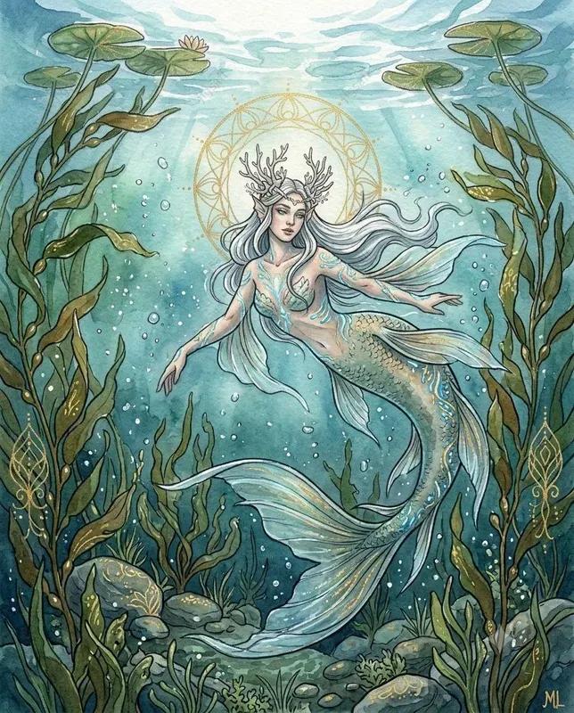 Fairycore Fantasy Watercolor Art