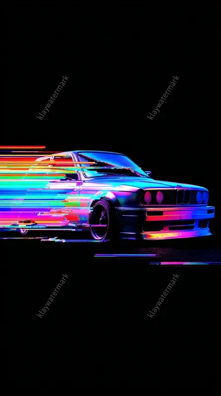 Neon Y2k Glitches