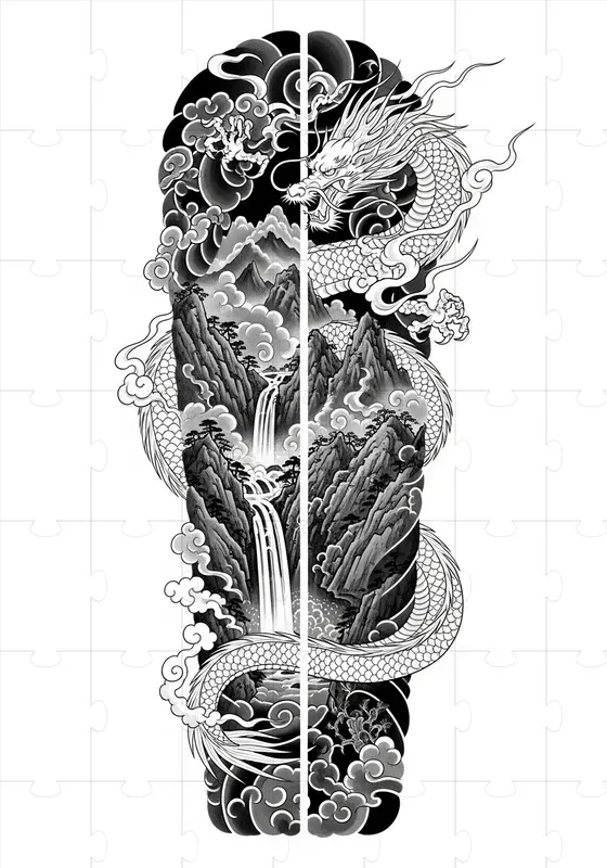 Irezumi Stripe Compositions