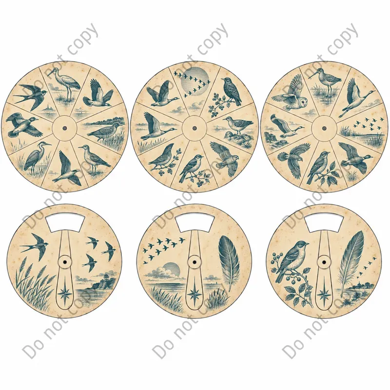 Junk Journal Volvelle Wheel Sheets
