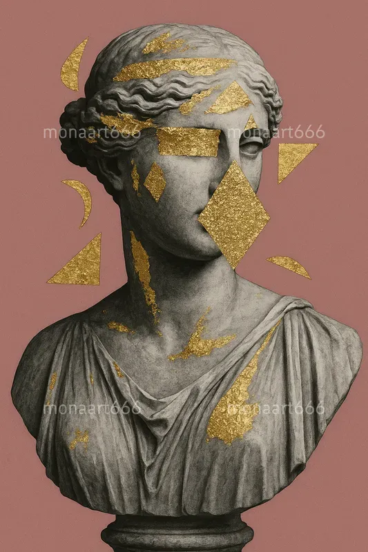 Gilded Roses Surrealism