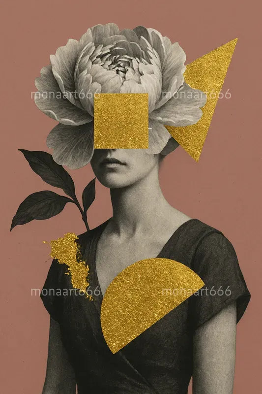 Gilded Roses Surrealism