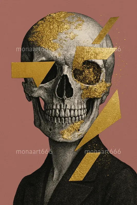 Gilded Roses Surrealism