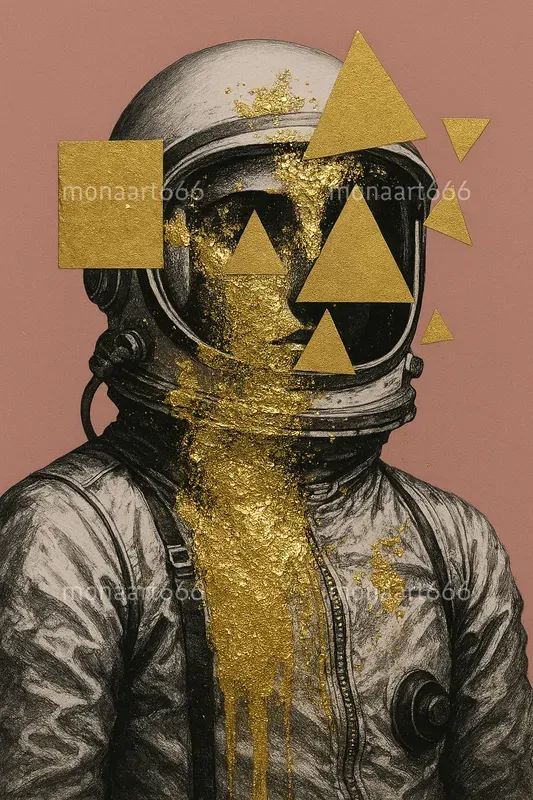 Gilded Roses Surrealism