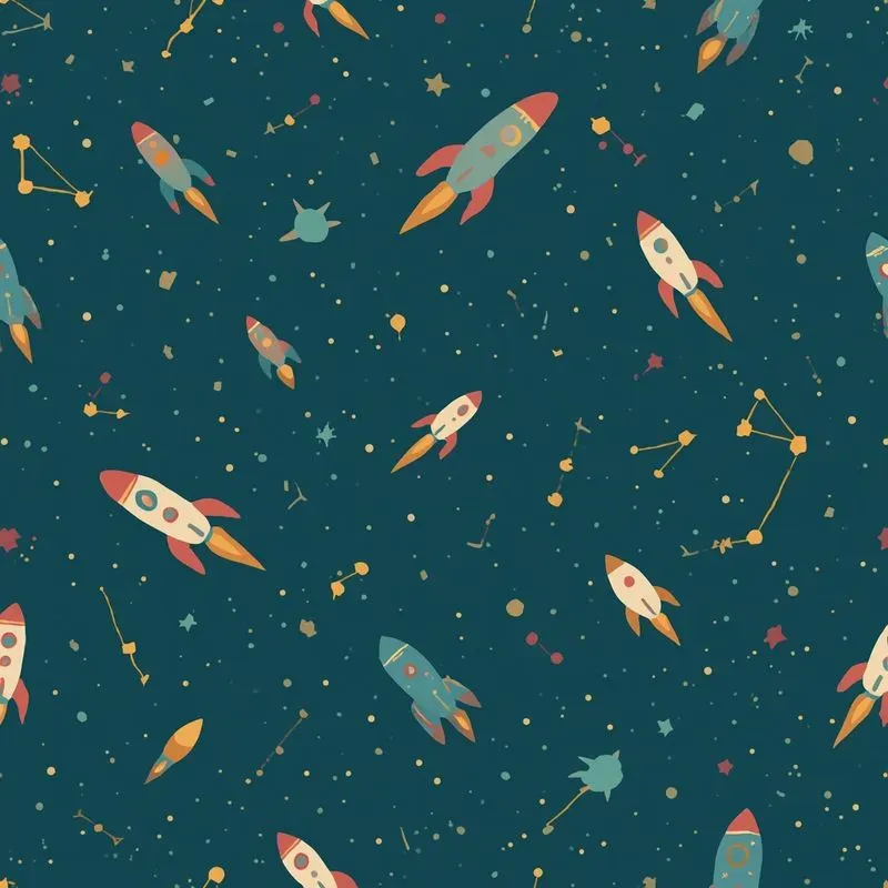 Minimalist Seamless Space Patterns