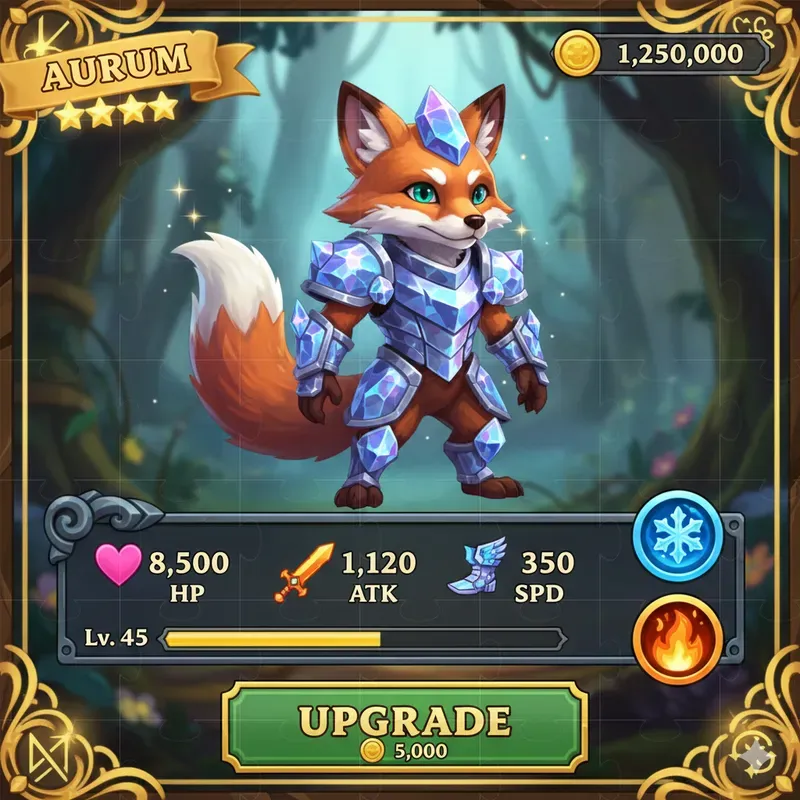 Mobile RPG Game UI Designs