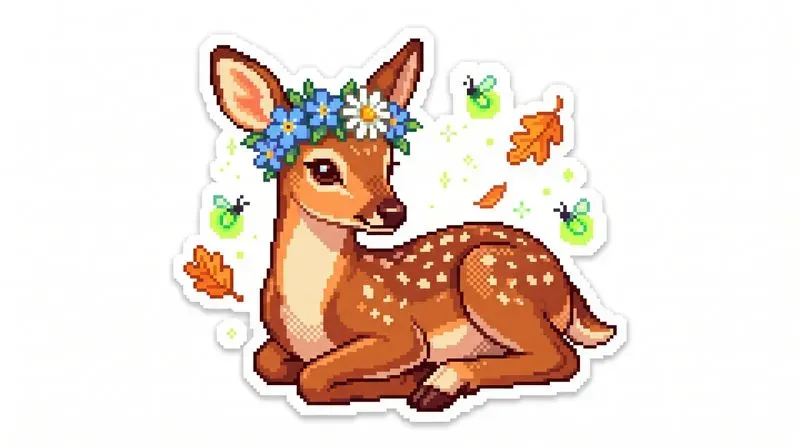 HD Kawaii Pixel Art Stickers
