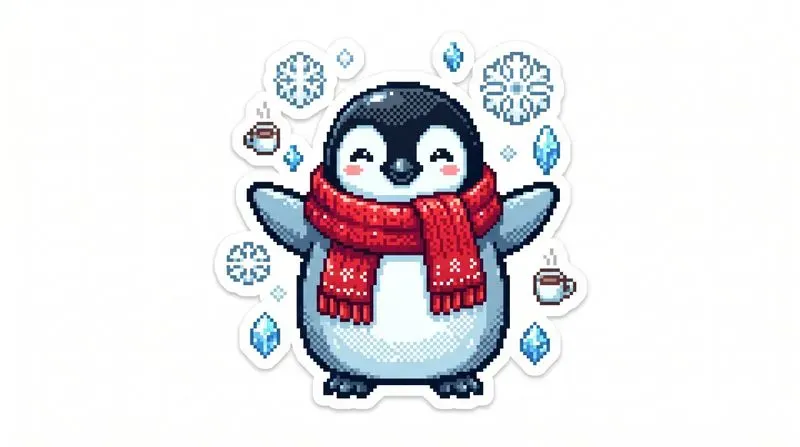HD Kawaii Pixel Art Stickers