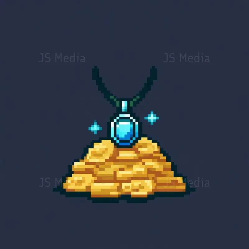 16bit Retro Pirate Treasure RPG Icons