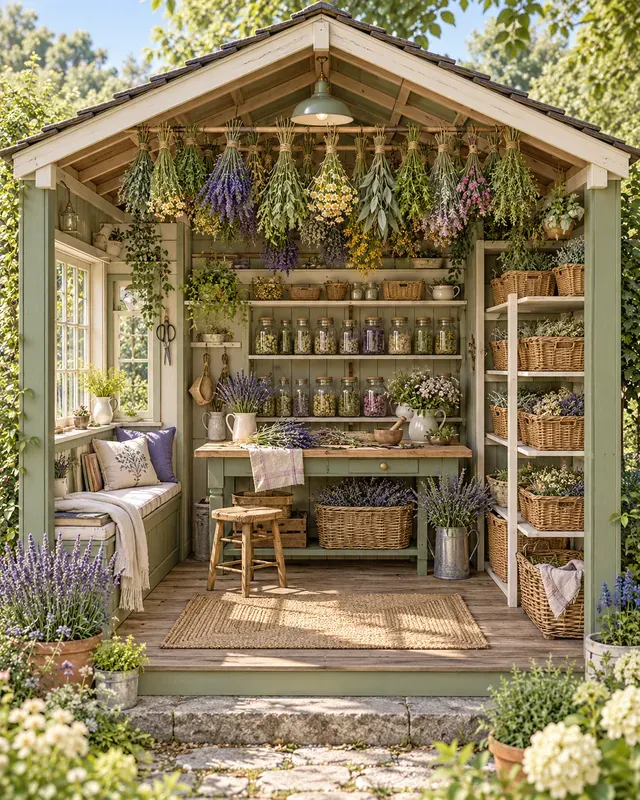 Garden Shed Cutaway Scenes