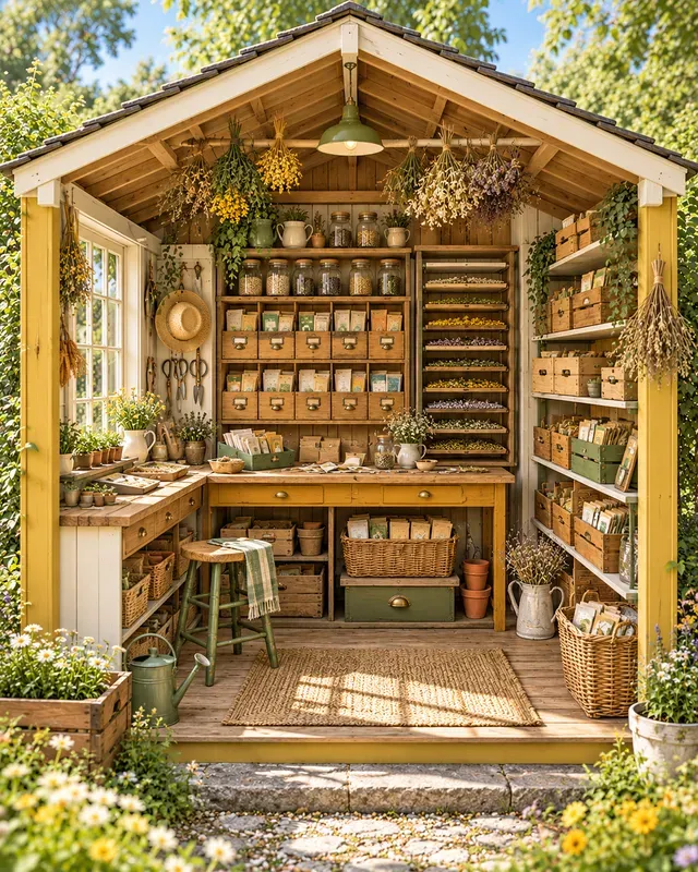 Garden Shed Cutaway Scenes