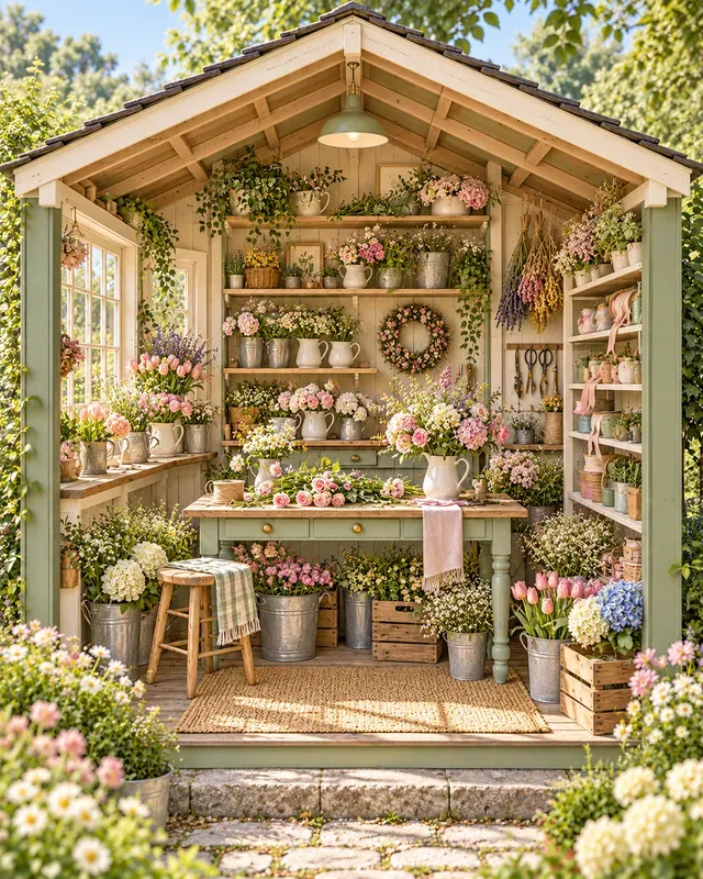 Garden Shed Cutaway Scenes