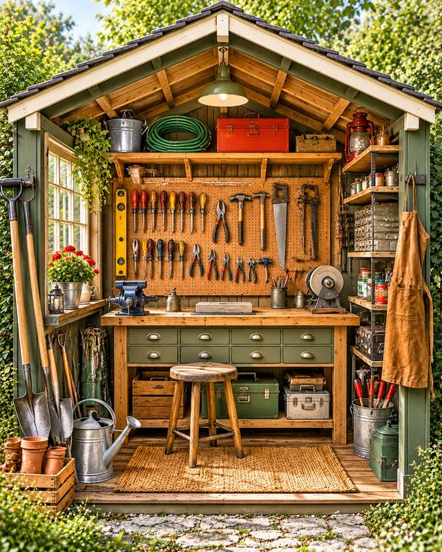 Garden Shed Cutaway Scenes