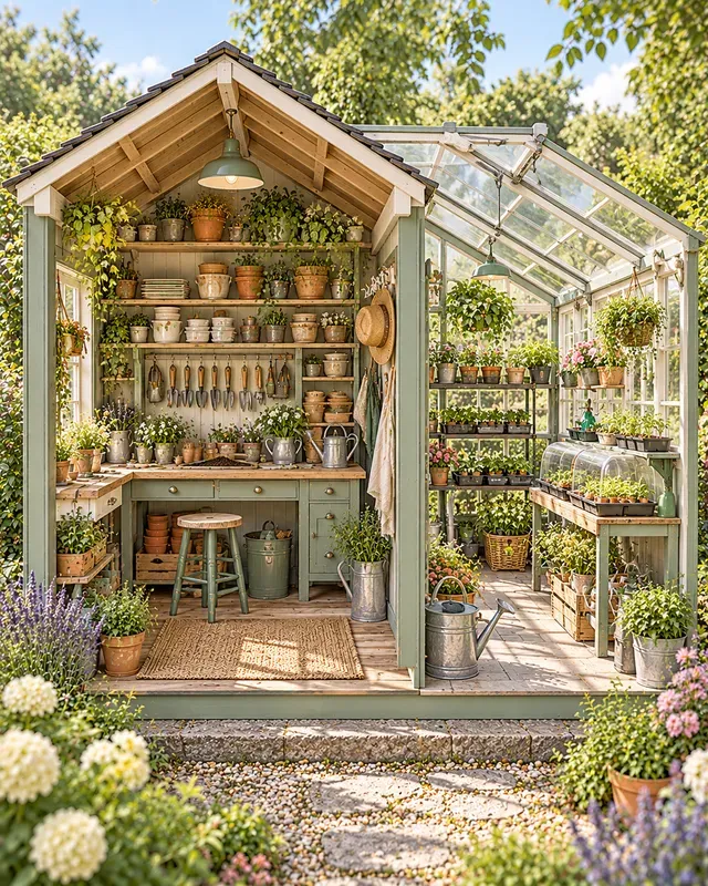 Garden Shed Cutaway Scenes