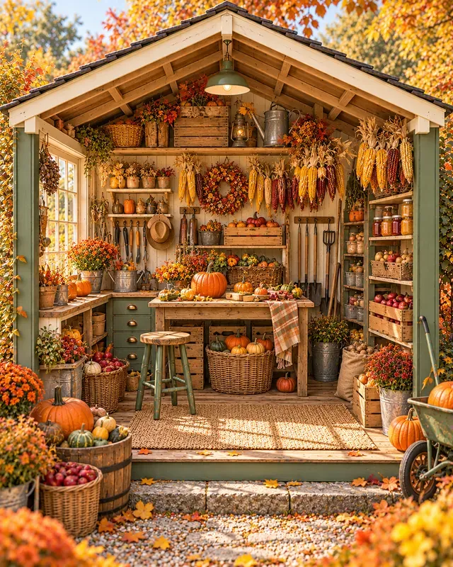 Garden Shed Cutaway Scenes