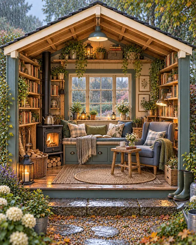 Garden Shed Cutaway Scenes
