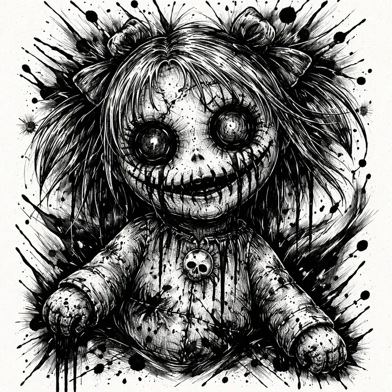 Trippy Ink Horror Character Packs
