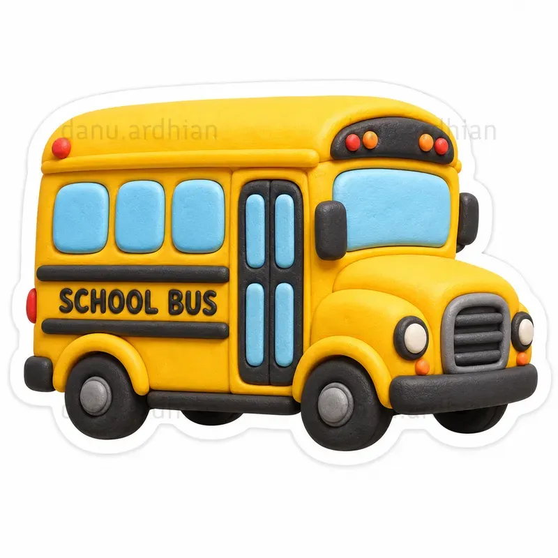 Cute Polymer Clay Back To School Stickers