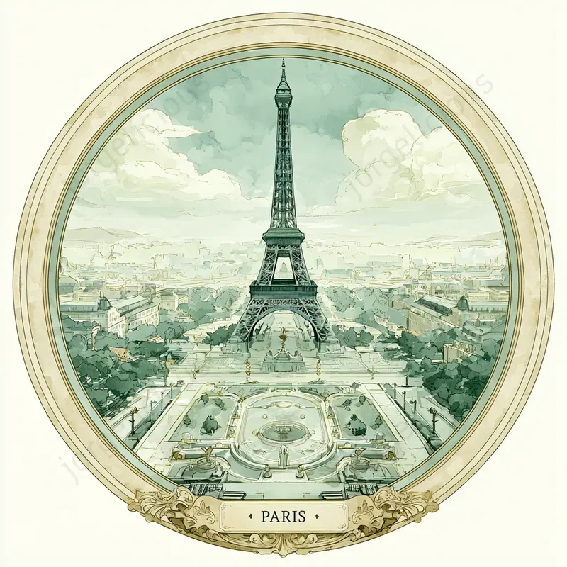 Vintage Travel Landmark Prints