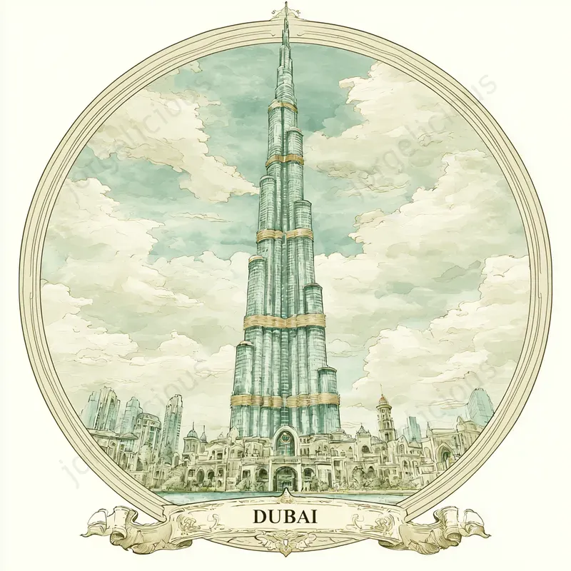 Vintage Travel Landmark Prints