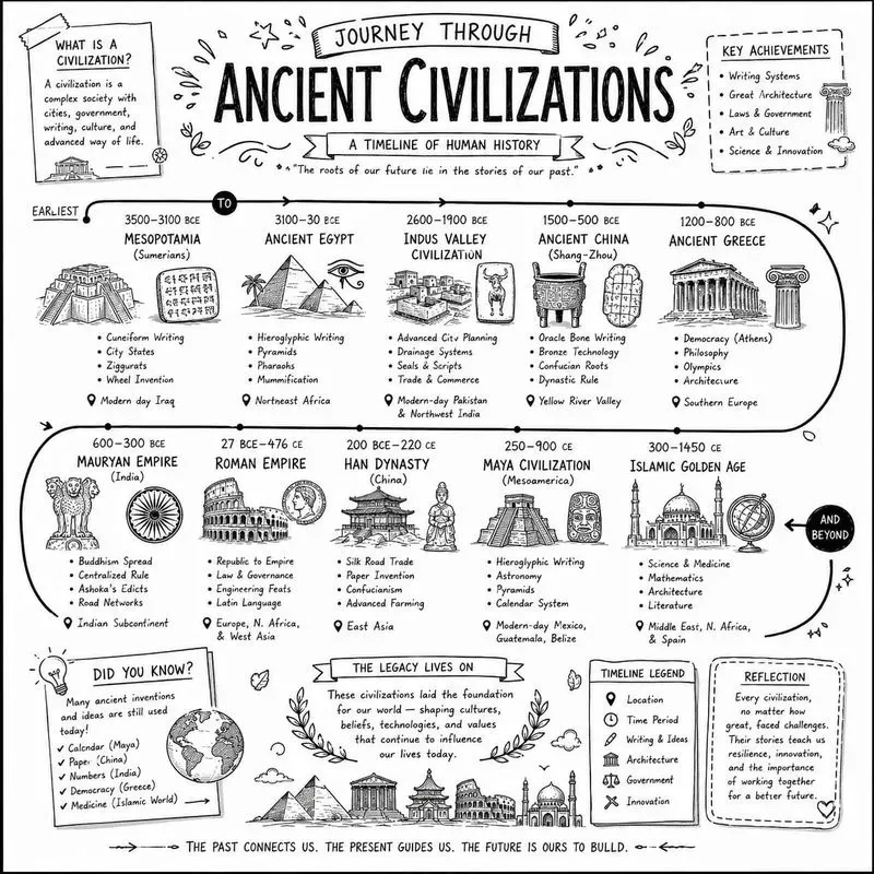 Handdrawn Doodle Infographic Packs