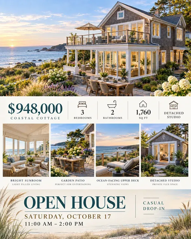 Real Estate Open House Flyer Features