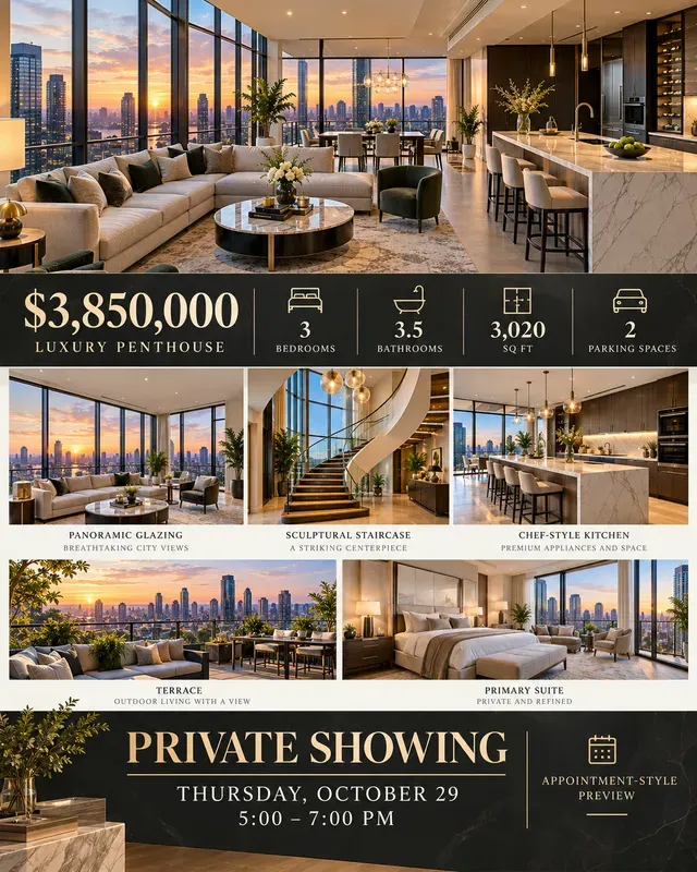 Real Estate Open House Flyer Features