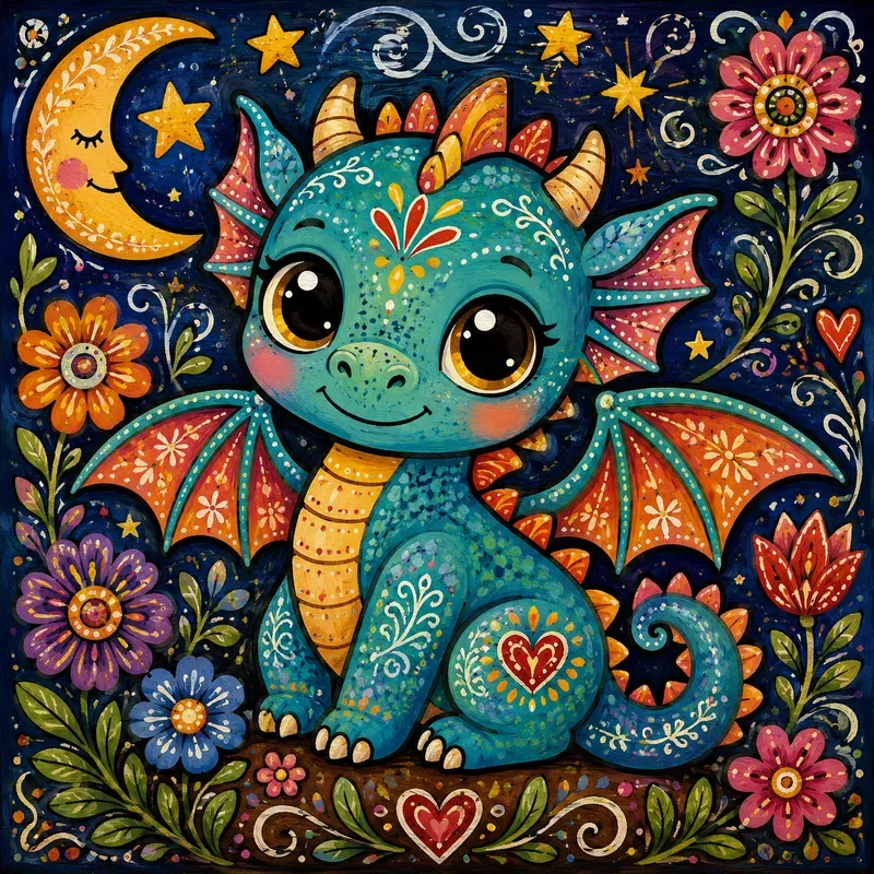 Whimsical Folk Art Generator