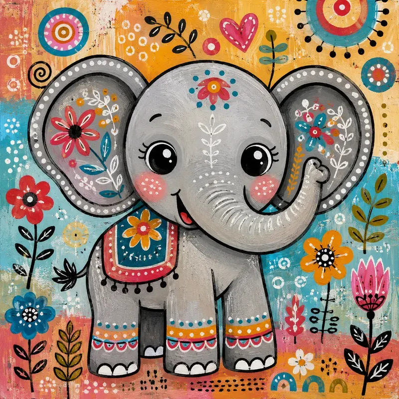 Whimsical Folk Art Generator