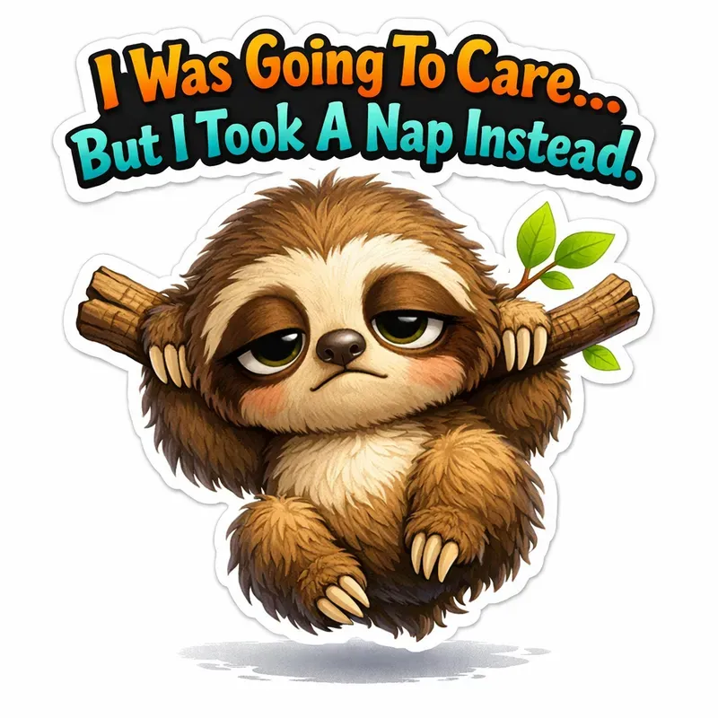 Cute Sarcastic Animal Quote Art