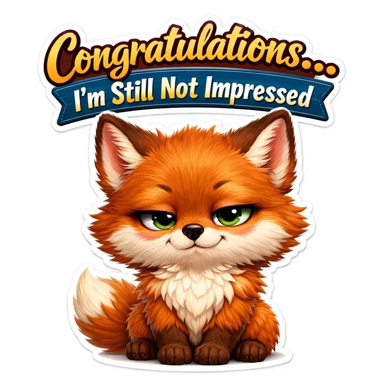 Cute Sarcastic Animal Quote Art