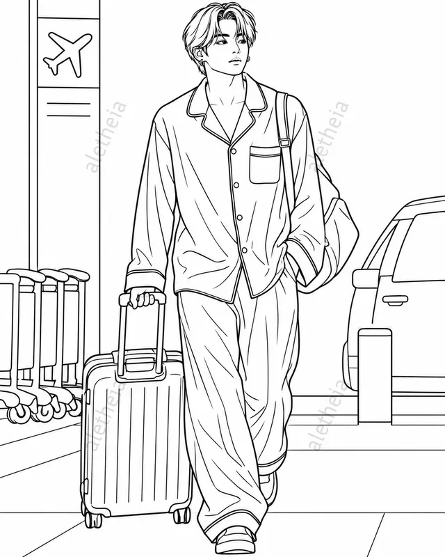 Kawaii Kpop Idol Coloring Book Pages Pro