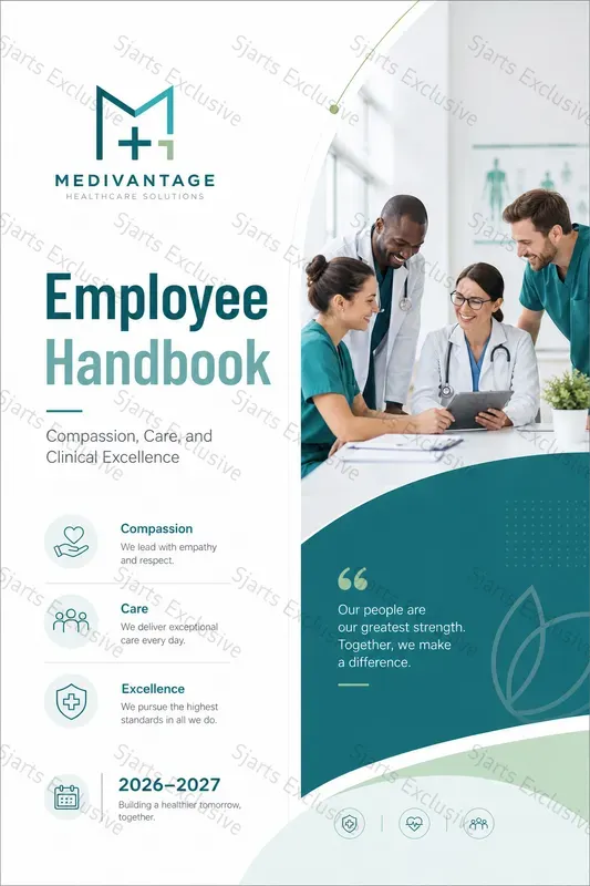 Elite Employee Handbook Cover Designs