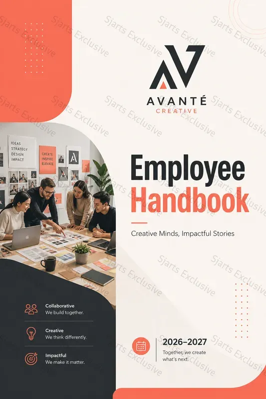 Elite Employee Handbook Cover Designs