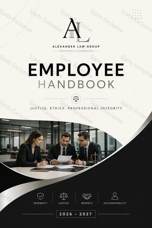Elite Employee Handbook Cover Designs