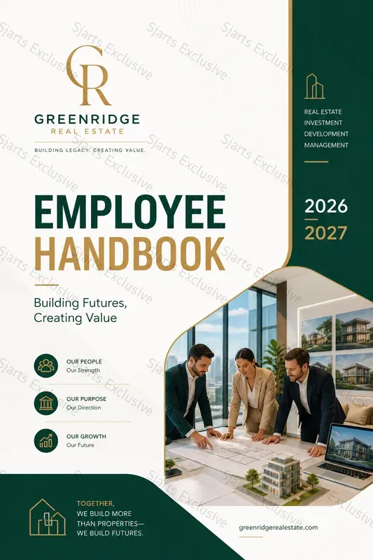 Elite Employee Handbook Cover Designs