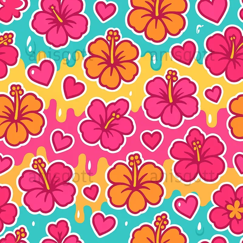 Groovy Retro Cute Seamless Patterns