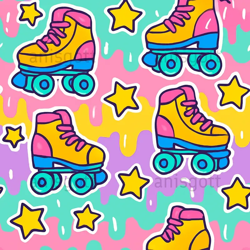 Groovy Retro Cute Seamless Patterns