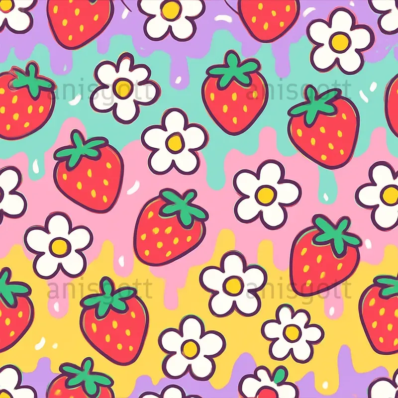 Groovy Retro Cute Seamless Patterns