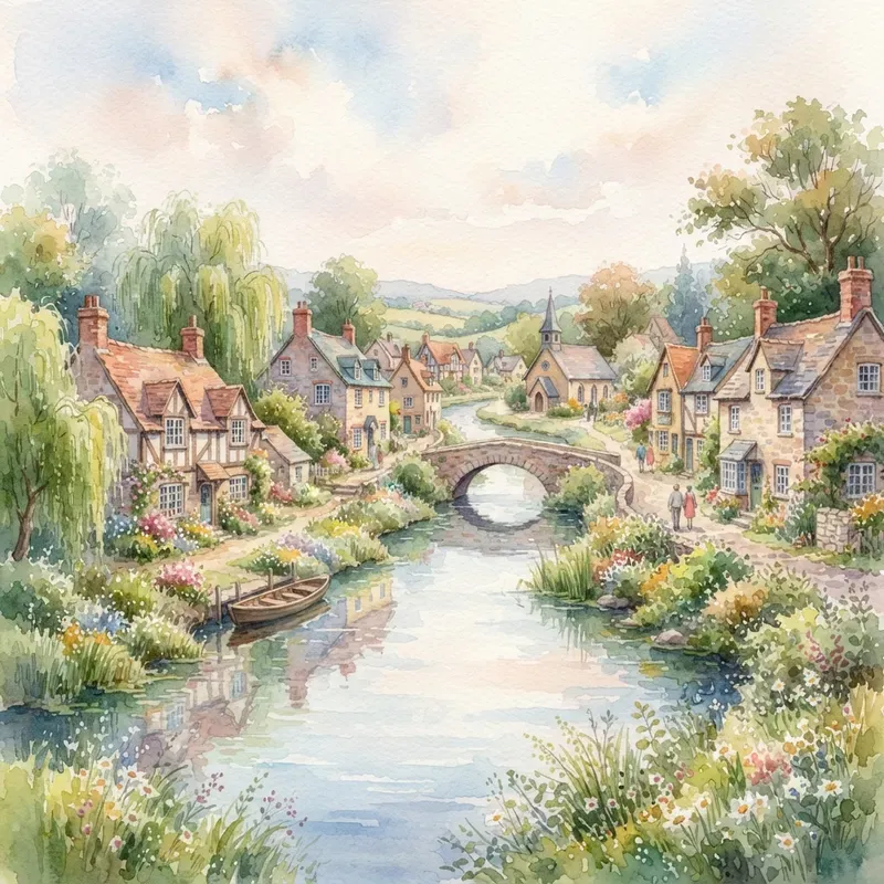 Timeless Watercolor Nature Sceneries