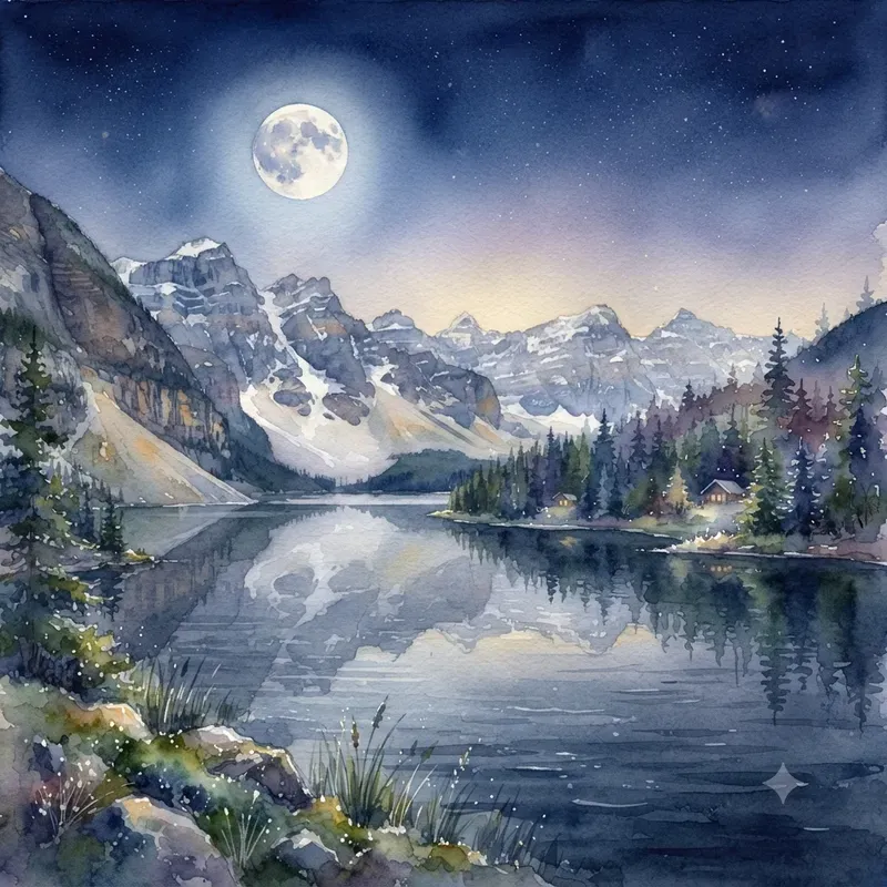 Timeless Watercolor Nature Sceneries