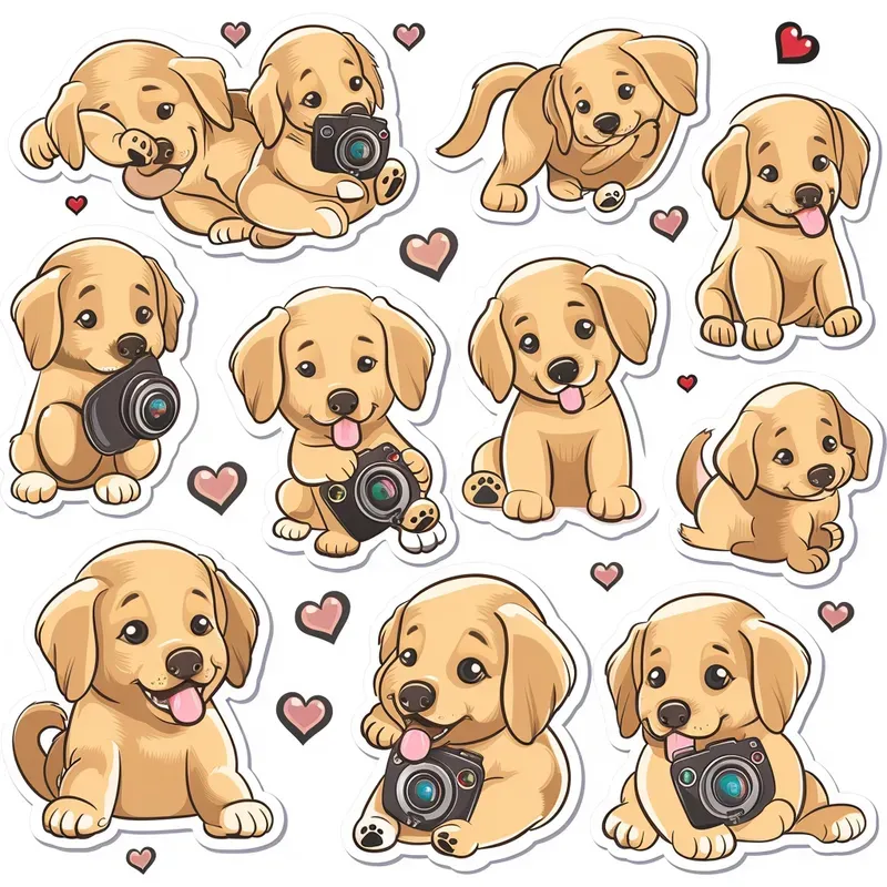 Pastel Kawaii Sticker Sheet Designs