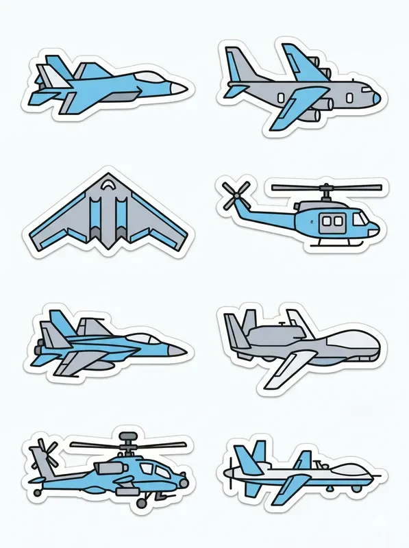 Military Vehicles Sticker Packs